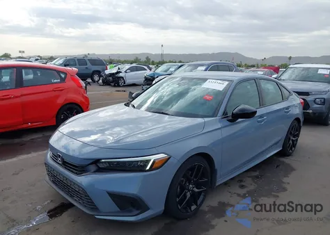 2022 Honda Civic Sport z USA, uszkodzony, nr VIN 2HGFE2F52NH571035